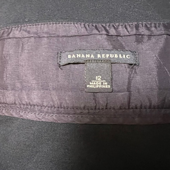 Banana Republic Side Zip Pencil Skirt Navy Blue Size 12 - Picture 3 of 6